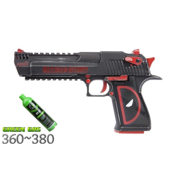 Deadpool x Magnum Research Inc. Desert Eagle 50AE GBBP RAIL AIRSOFT TABANCA