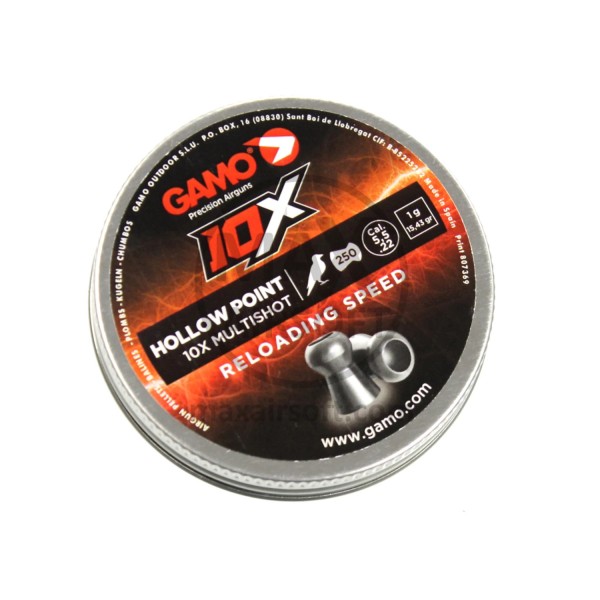 GAMO 10X HOLLOW POINT 5.5 CAL 15,43 GRAİN 250 ADET