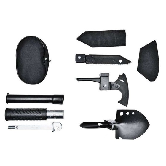 Hunthink Katlanır Kürek, Balta, Bıçak, Testere, Çekiç ,Çapa Seti