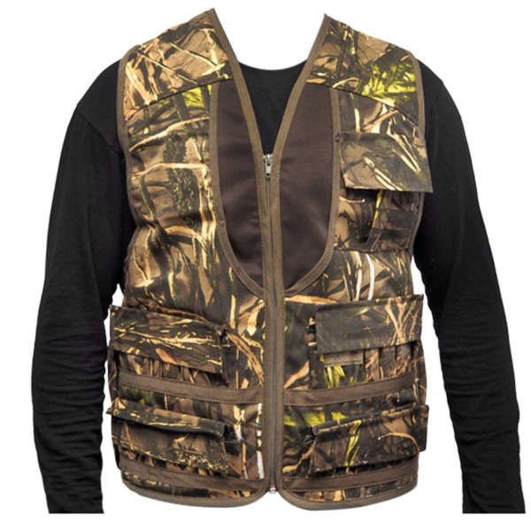 Hunthink Saz Kamuflaj Avcı Yeleği Medium