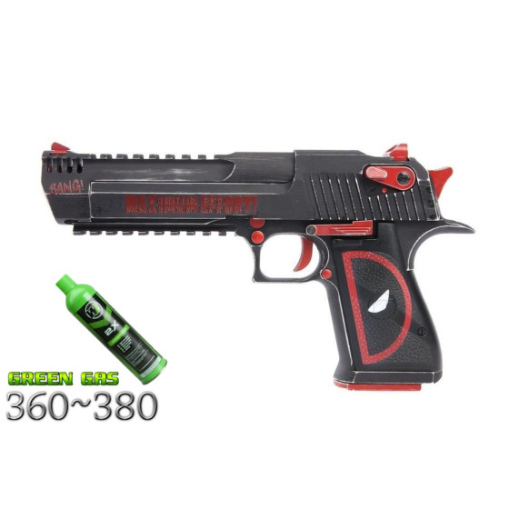 Deadpool x Magnum Research Inc. Desert Eagle 50AE GBBP RAIL AIRSOFT TABANCA