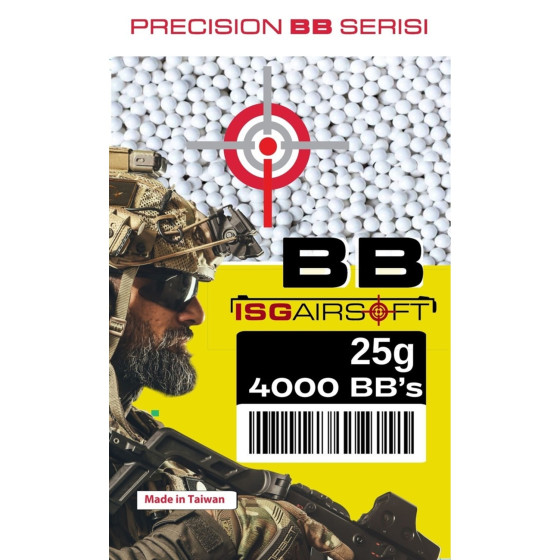 ISG 0.25g BB (Boncuk) Airsoft 4000 ADET 1KG