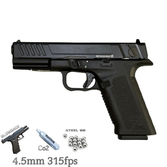 KWC KMB19 Glock-18 Model CO2 4.5mm Havalı Tabanca