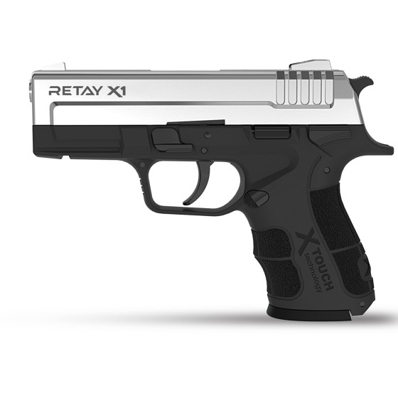 Retay X1 Parlak Krom Kurusıkı Tabanca 9mm