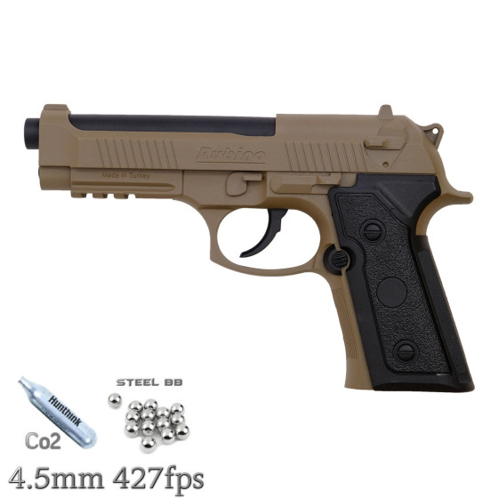Rubino Beretta F92 Model 4.5mm Çöl Rengi Havalı Tabanca