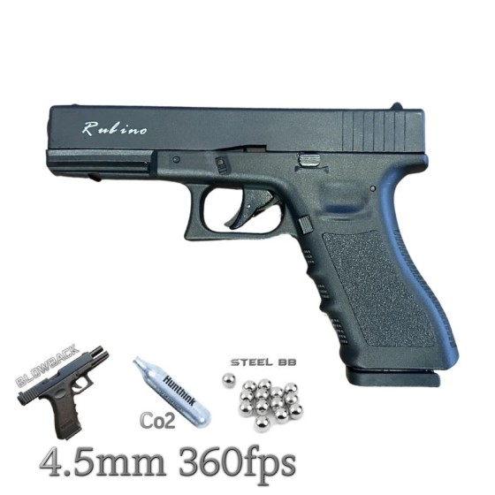 Rubino RBN-GL17 Glock 17 Blowback Havalı Tabanca